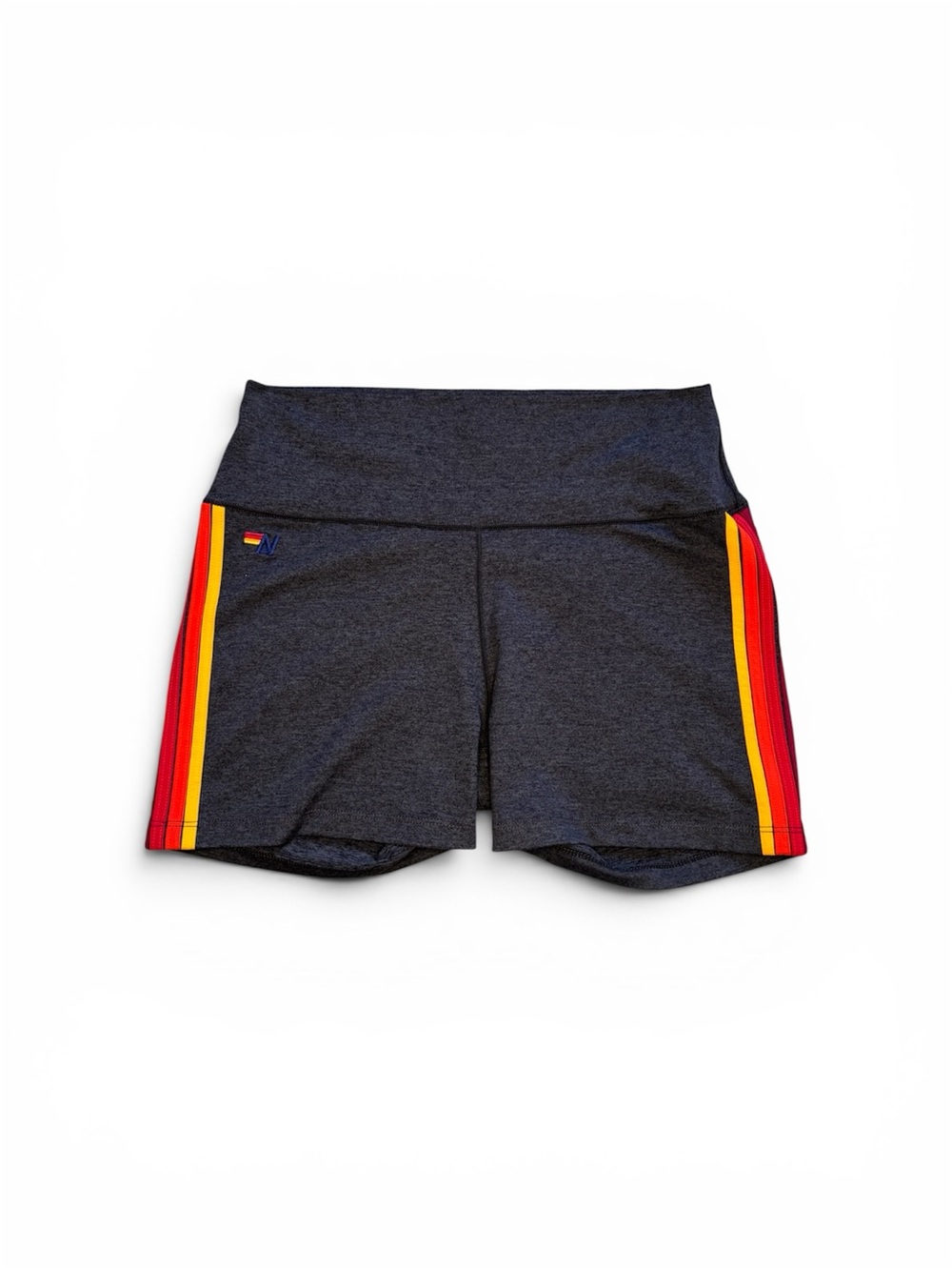 AV Avatar Nation Rainbow Stripe Compression Biker Shorts XL Made in California